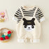 Autumn Men's Baby Jumpsuit Long Sleeve Cartoon Outer Wear Ha Coat Cotton Climbing Suit